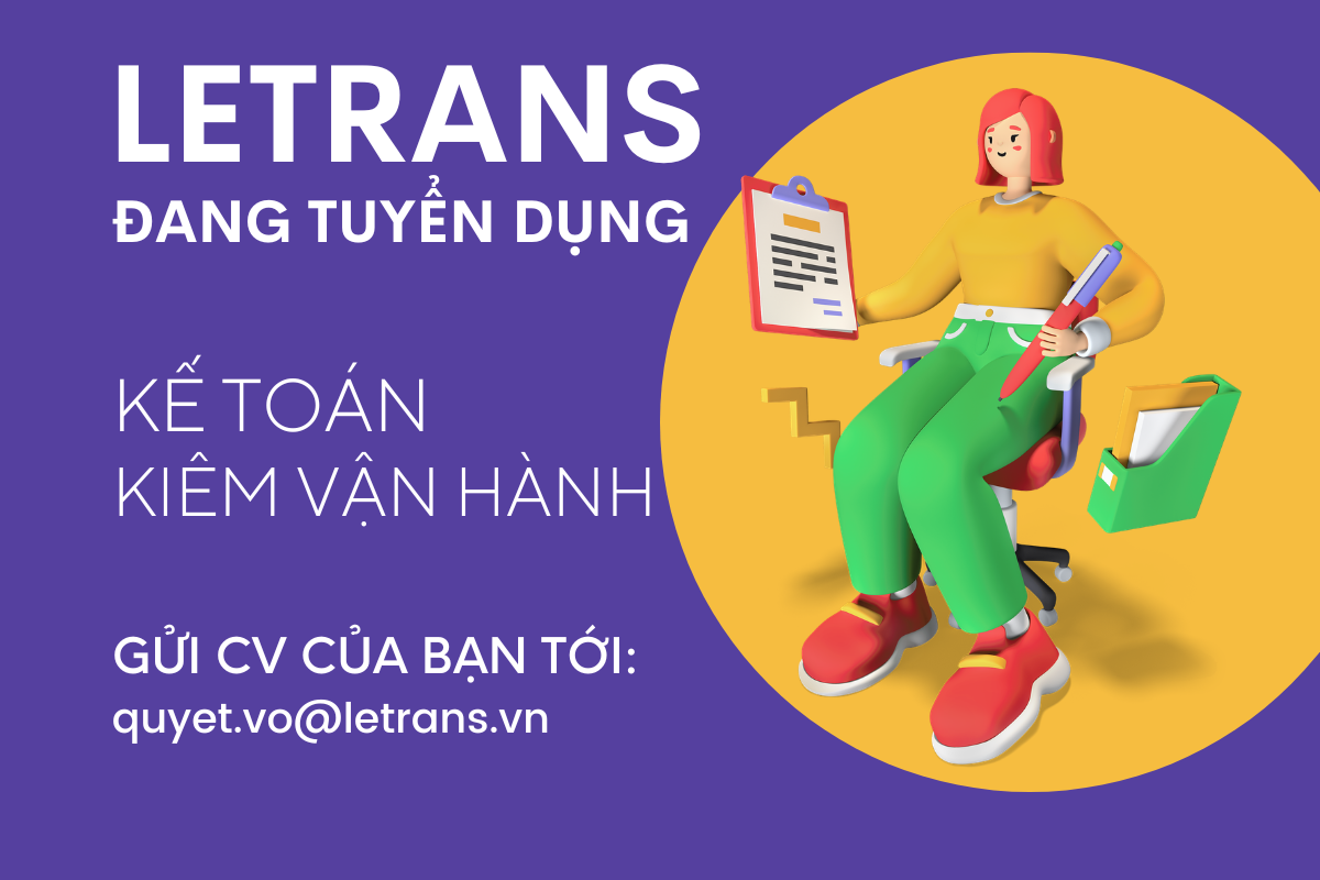 Tuyển dụng vị trí Kế toán kiêm vận hành