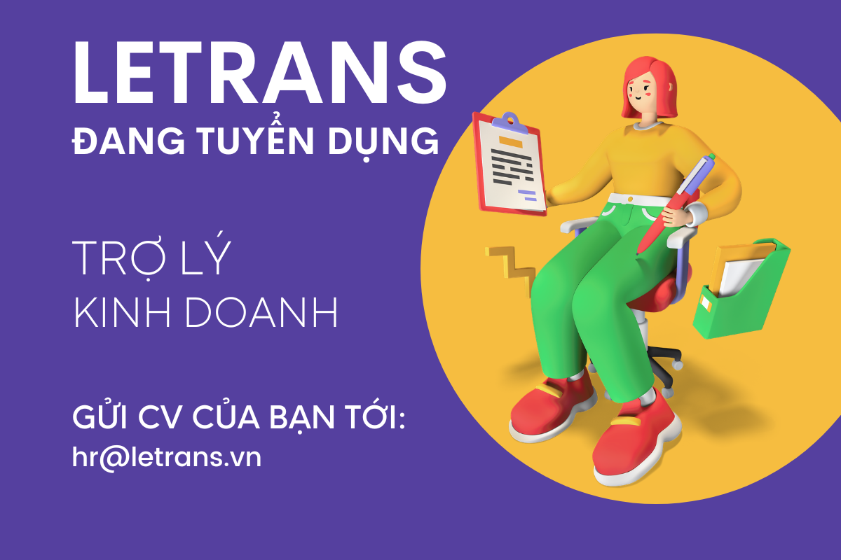 Tuyển dụng vị trí Trợ lý kinh doanh